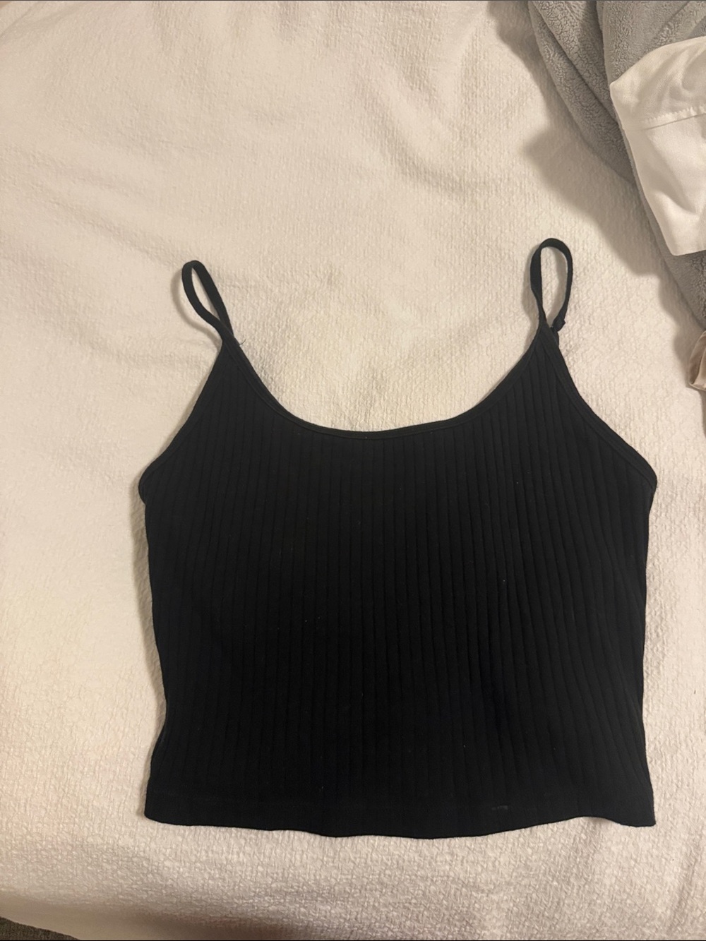 Old Navy Black Ribbed Spaghetti Strap Camisole